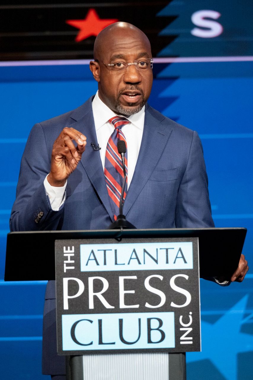 Warnock answers Libertarian wildcard in Ga.; Walker skips