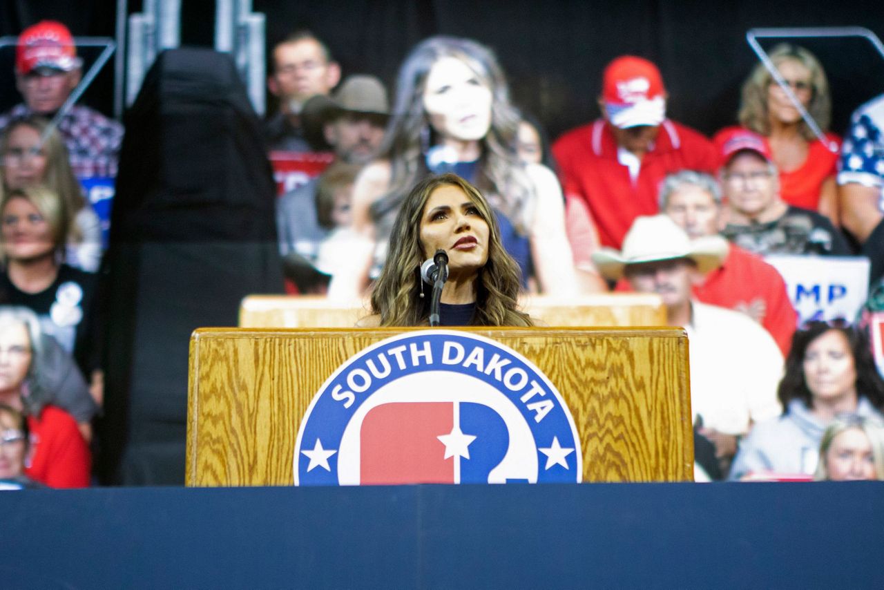 Trump visits South Dakota for rally that Gov. Kristi Noem's allies hope