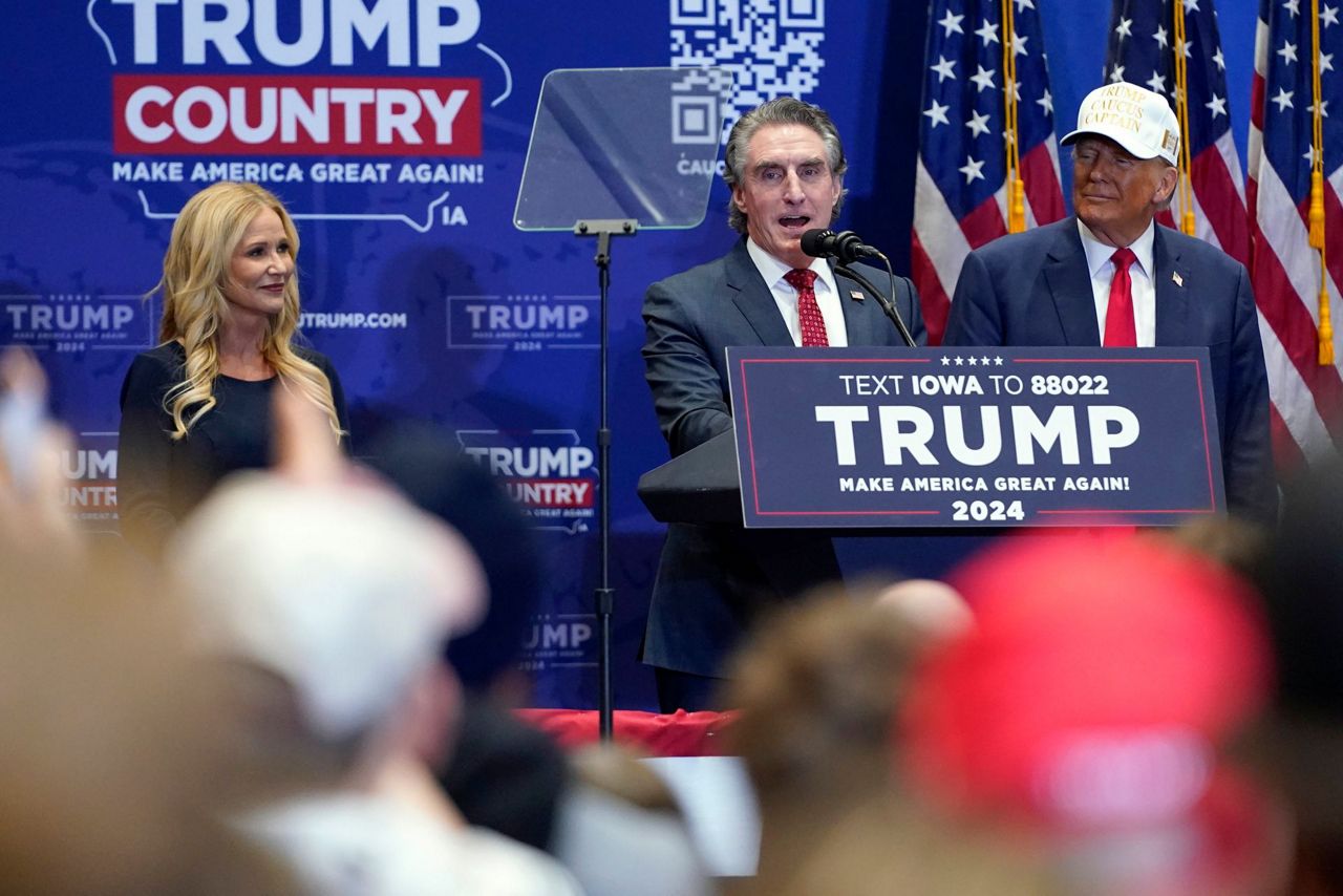 Trump is endorsed by a former rival, North Dakota Gov. Doug Burgum ...