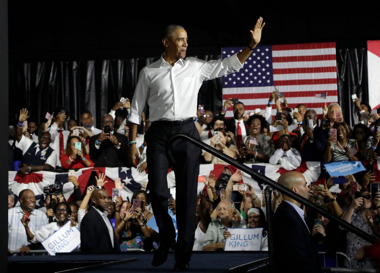 Former President Obama stumps for Florida Democrats