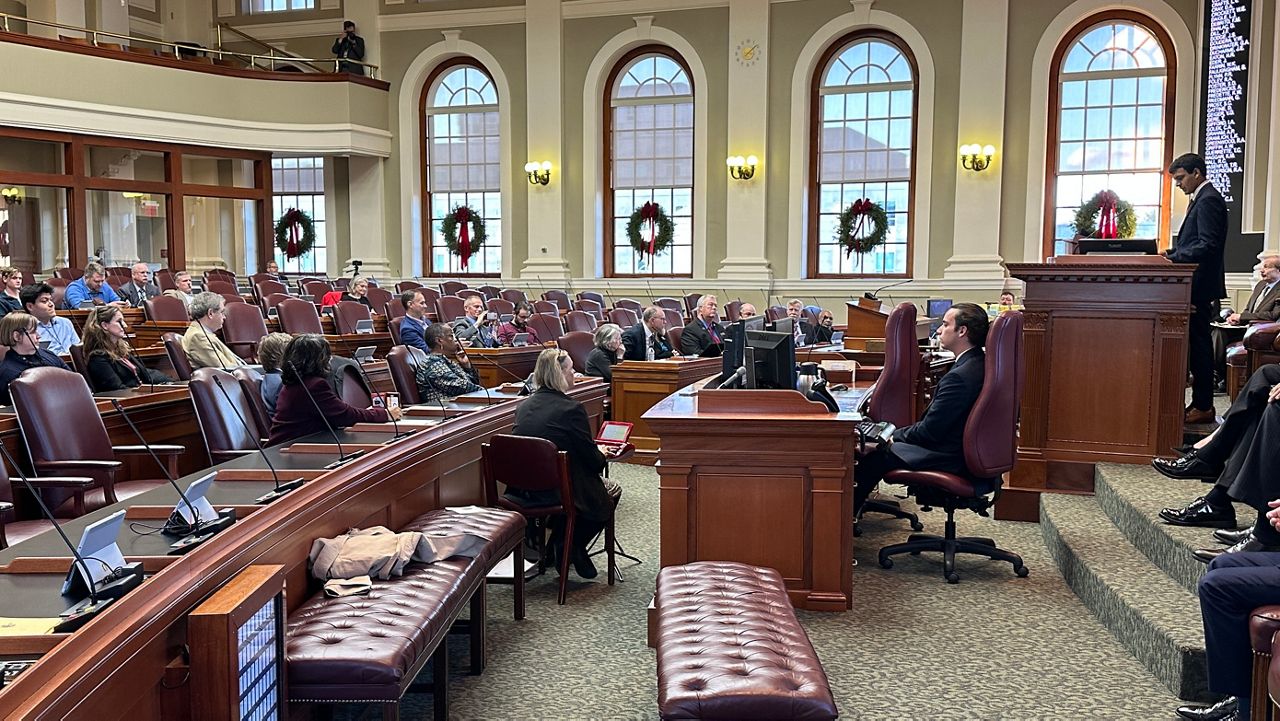 The Electoral College met in the Maine House Chamber Tuesday to cast the state's four electoral votes. (Spectrum News/Susan Cover)