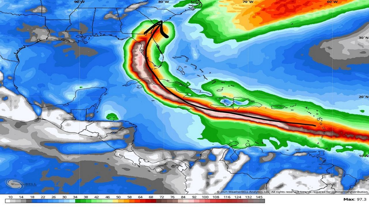 GFS American model accurately predicted the exact path of Hurricane Elsa five days out.