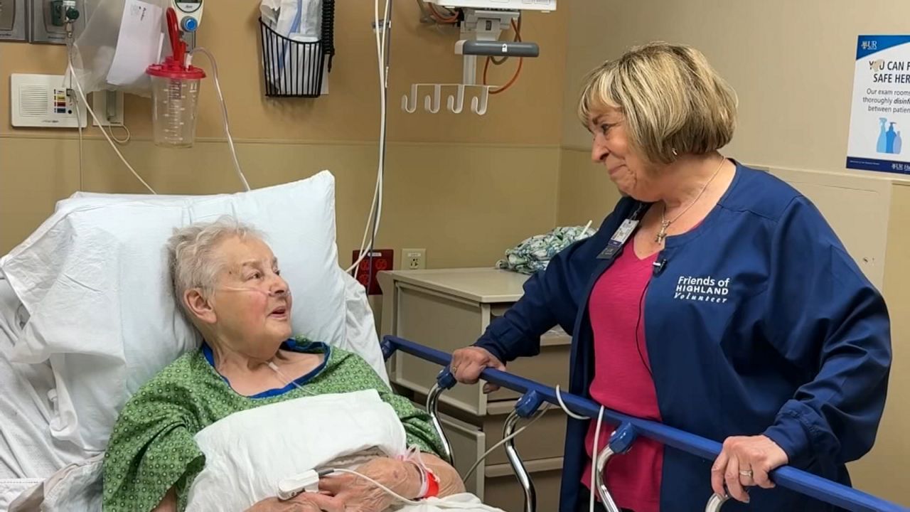 ED volunteer with patient
