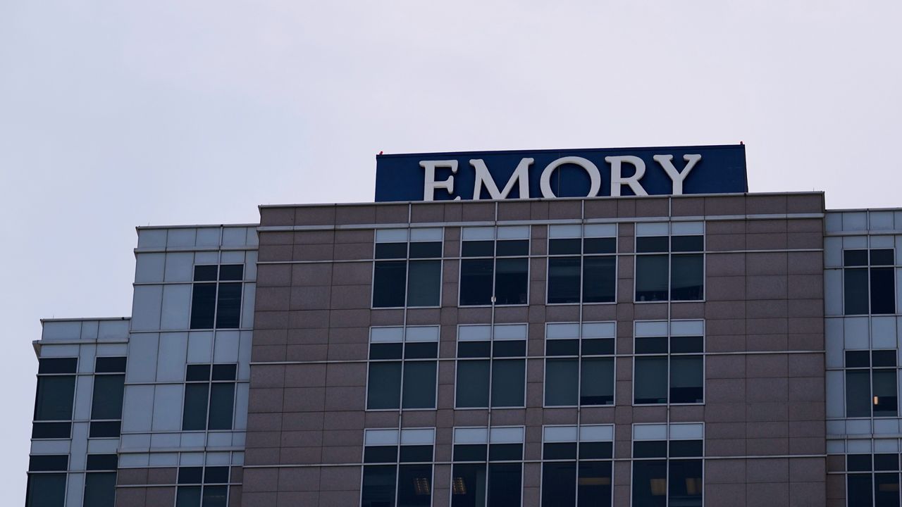 Emory University Hospital Midtown is seen on Thursday, May 15, 2025, in Atlanta. (AP Photo/Brynn Anderson)