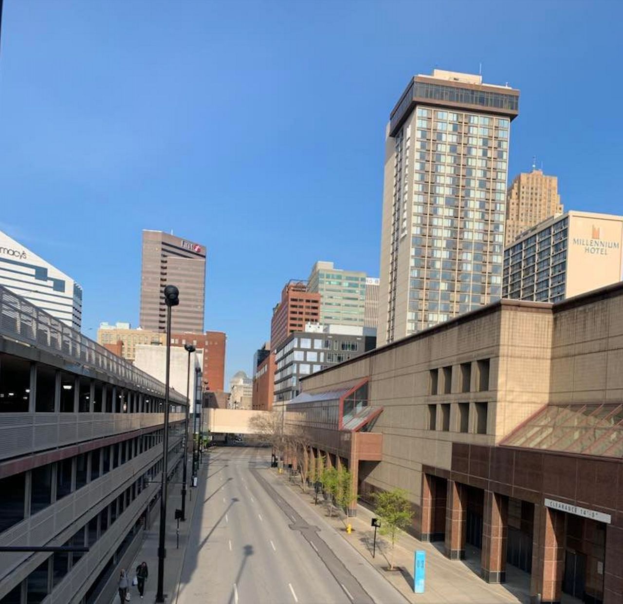 The Health Collaborative officials described downtown Cincinnati as a "ghost town" during the early days of the COVID-19 pandemic. (Photo courtesy of The Health Collaborative)