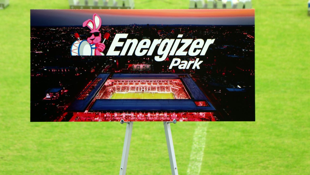 CityPark will soon be named Energizer Park starting next year thanks to a new naming rights partnership.  Fans will start to see Energizer branding later this year across CITY SC’s club, stadium social channels, website and mobile app. (Spectrum News/Elizabeth Barmeier)