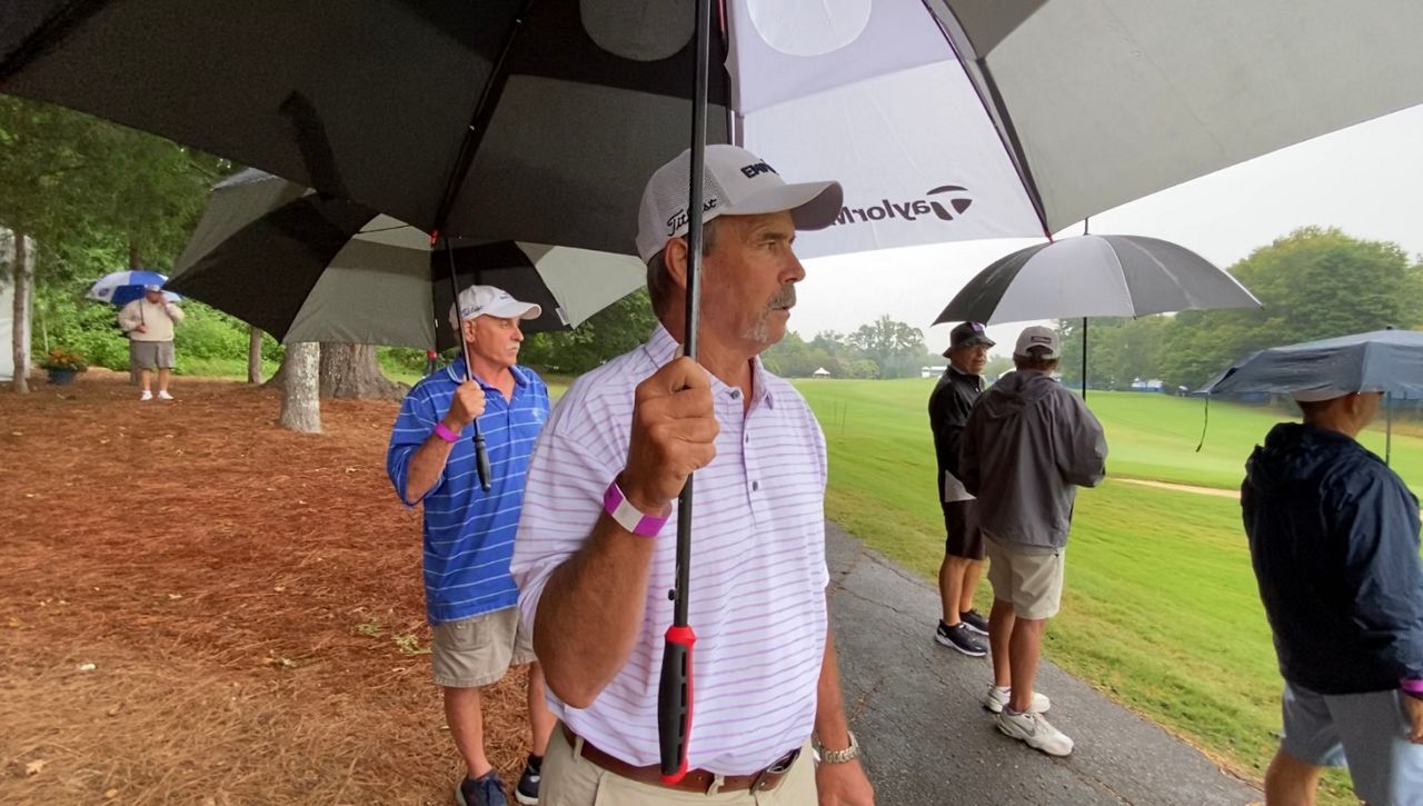 The first round of the Wyndham Championship in Greensboro was canceled Thursday because of heavy rain and wind from Tropical Storm Debby. (File)