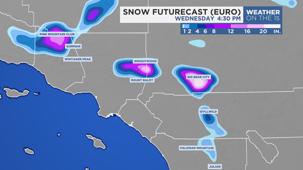 A late winter storm is headed for SoCal on Easter weekend
