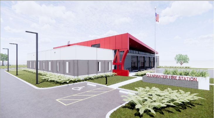 Illustration of what the new Station No. 47 will look like when completed. (Clearwater Fire and Rescue)