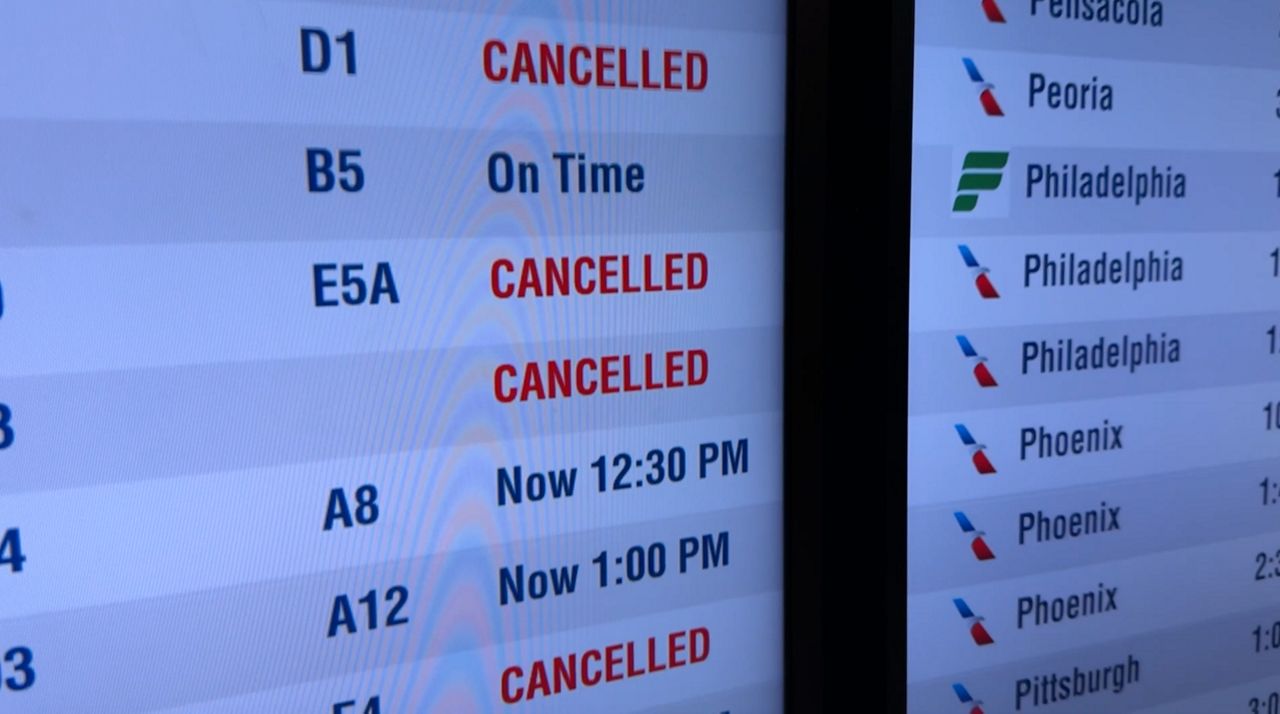 More than 1,000 flights canceled at Charlotte airport from snow storm