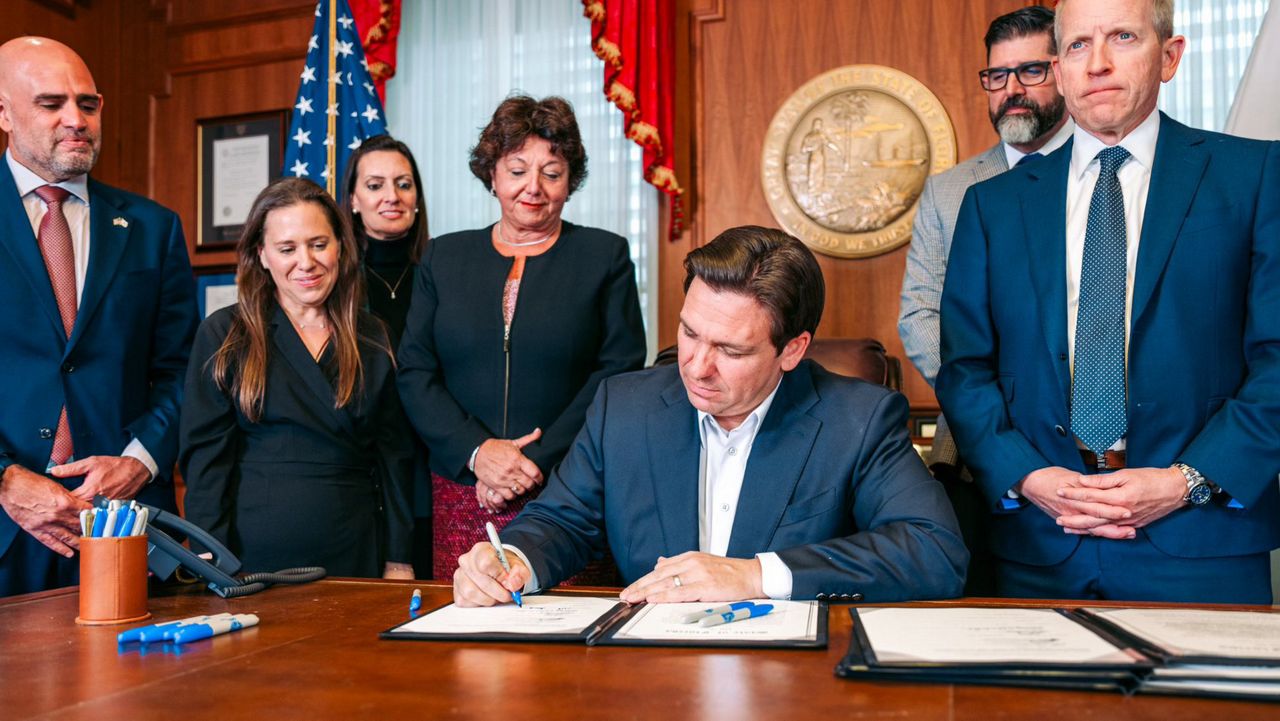 With four signatures, Gov. Ron DeSantis turned the resulting bills from last week's special session of the Florida Legislature into four new state laws. (Gov. Ron DeSantis)