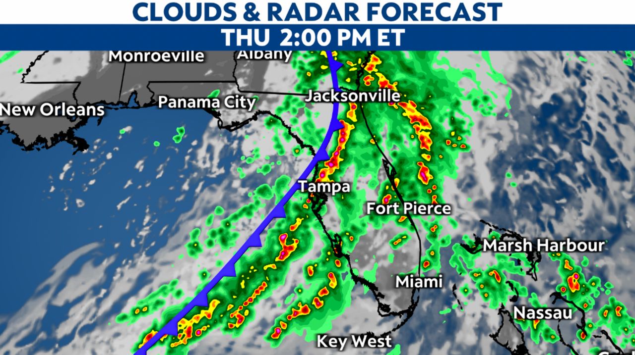 Strong storms quickly moving across Florida