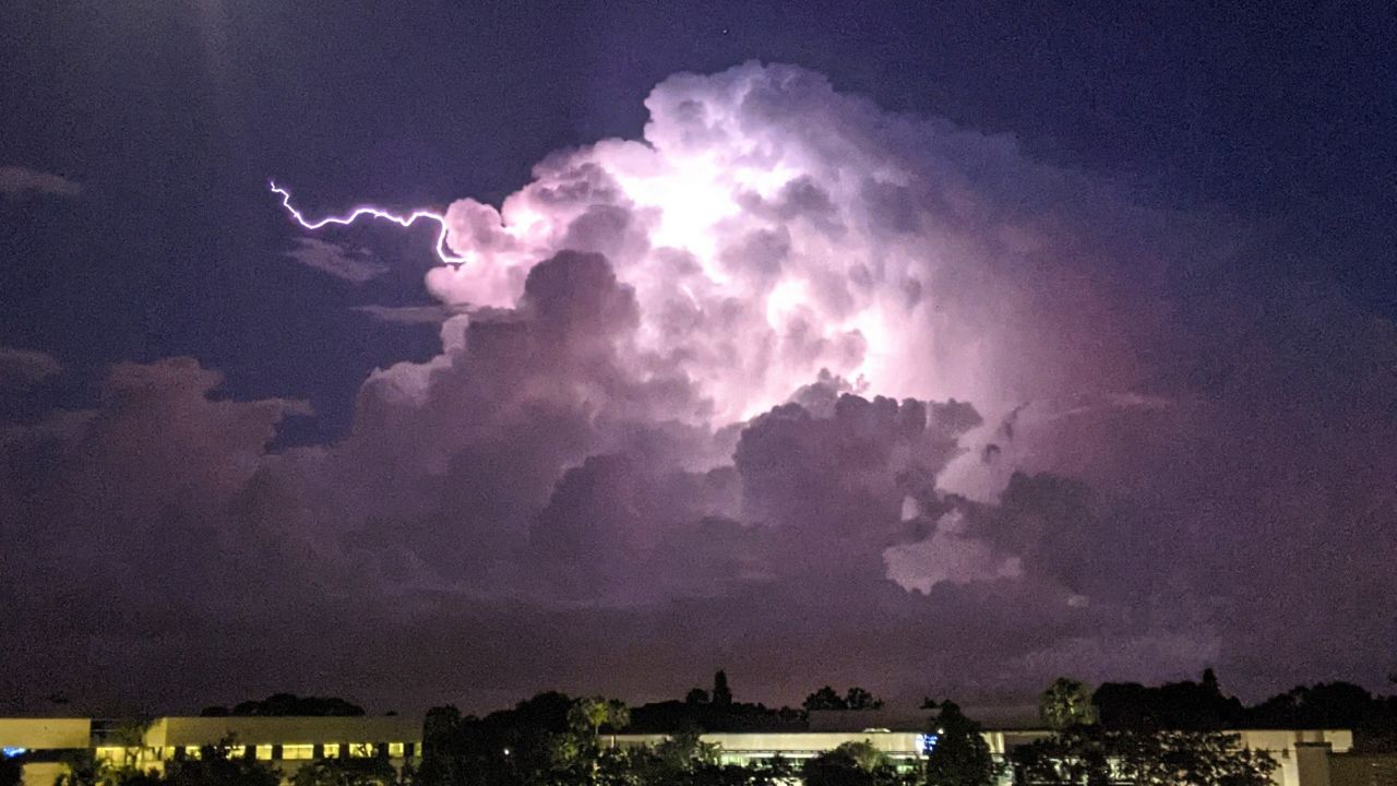 Thunderstorm at night