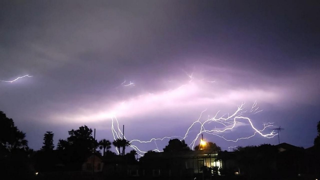 Lightning over Hernando Beach, FL (Photo: Virginia Isaacs)