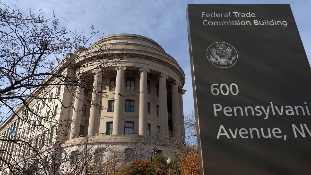 The Federal Trade Commission building is seen in Washington on Dec. 8, 2024. (AP Photo/Jose Luis Magana, File)