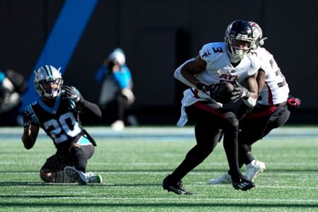 Emmanuel Ellerbee of the Atlanta Falcons looks on after the game