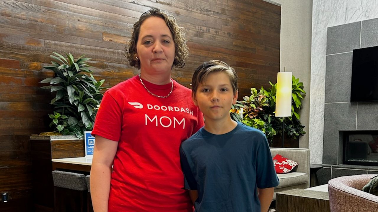 Maliki Krieski drives for DoorDash to help cover medical expenses for her son who has Type 1 diabetes. (Maliki Krieski)