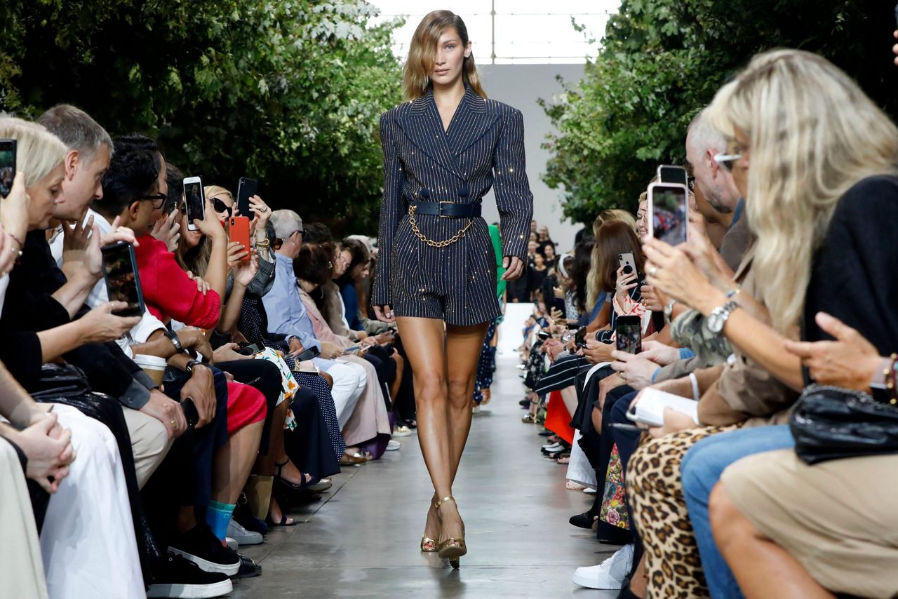 NYFW: Gigi Hadid Sports Chic Outfit at Michael Kors Show