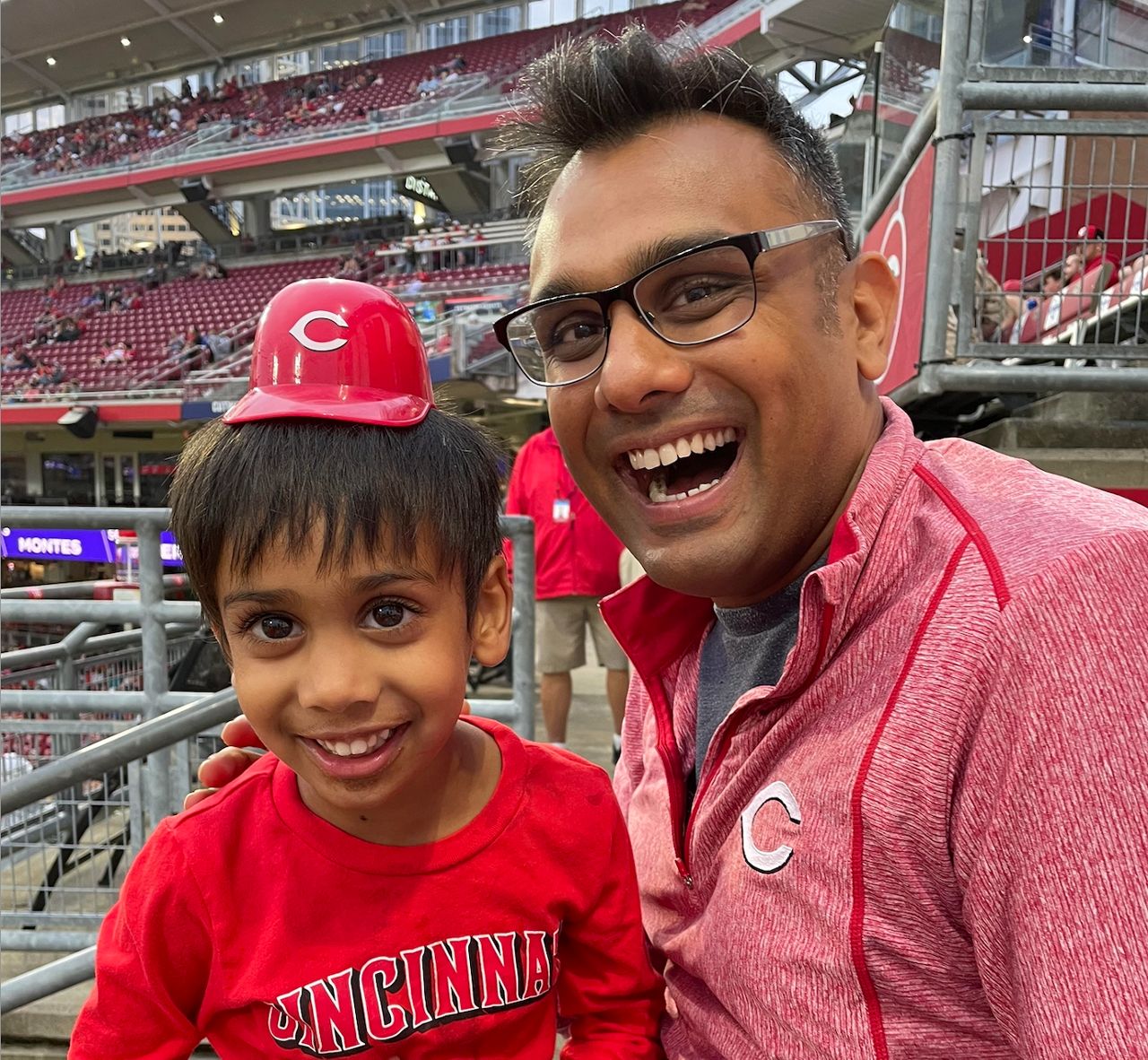 Pavan Parikh would love for Cincinnati to enter into a new golden age of sports so he can enjoy it with his two sons. (Photo courtesy of Pavan Parikh)