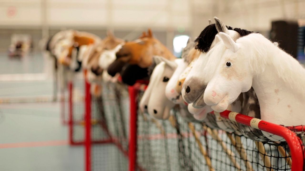 Hobby horse fans show off their skills in Finland