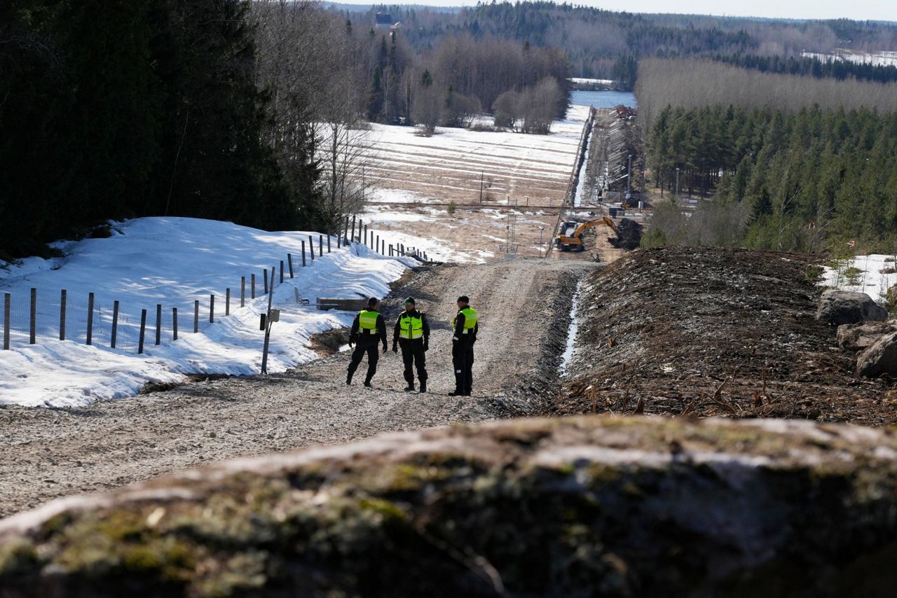 NATO member Finland breaks ground on Russia border fence