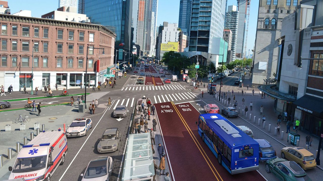 Center bus lanes to roll out on Flatbush Avenue in Brooklyn