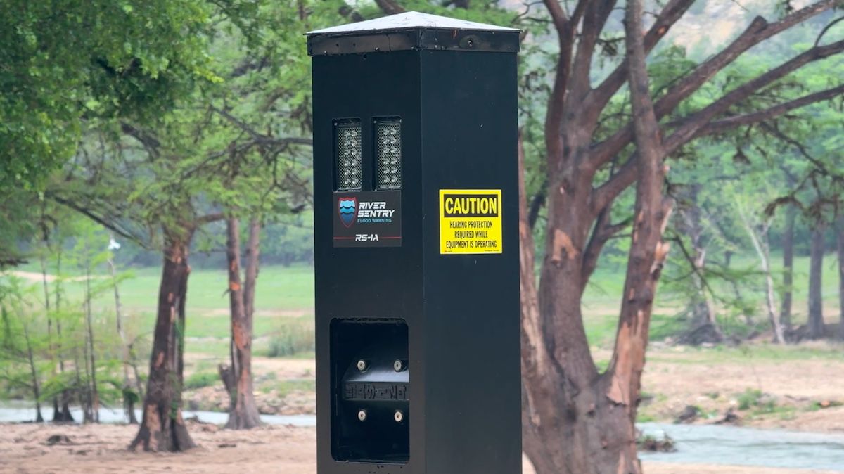 River Sentry Flood Warning sirens installed along Guadalupe River