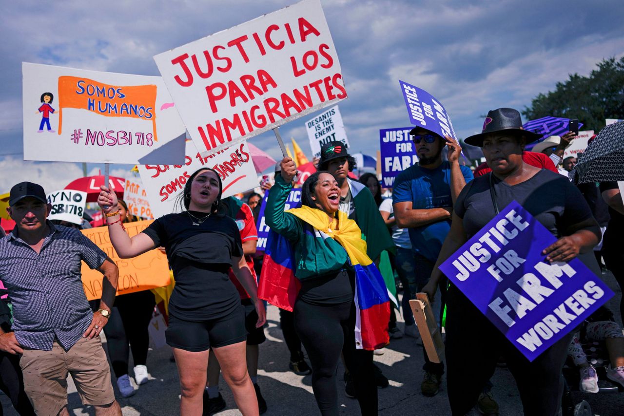 Opponents hold 'day without immigrants' in Florida to protest new