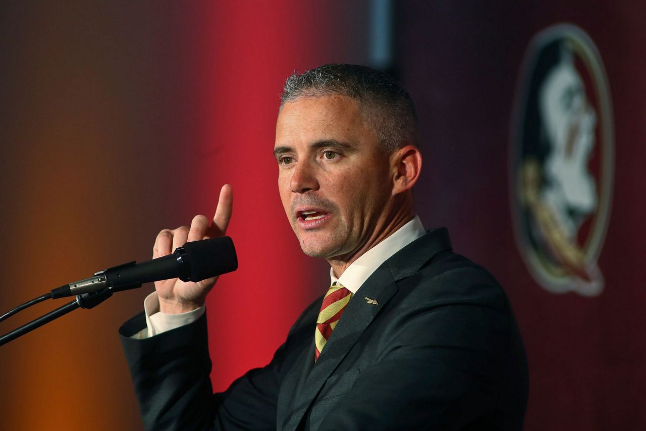 AP Sources: Florida State introducing Norvell as new coach