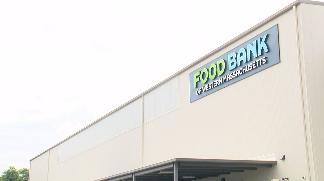 The Food Bank of Western Massachusetts in Chicopee. (Spectrum News1/Meghan Parsons)