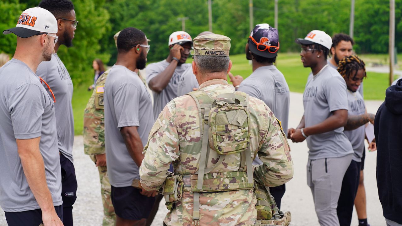 Bengals players have training day at Fort Knox