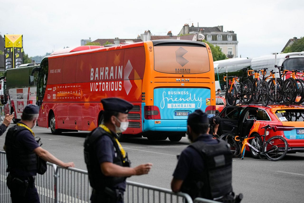 Police raid Bahrain Victorious team at Tour de France