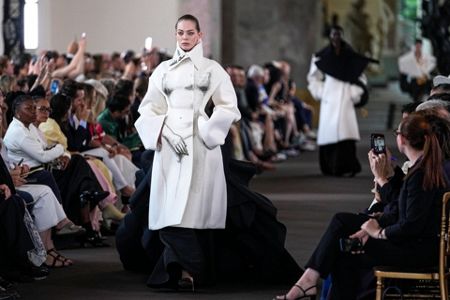 Dior brings ethereal goddesses, silver threads, to Paris couture