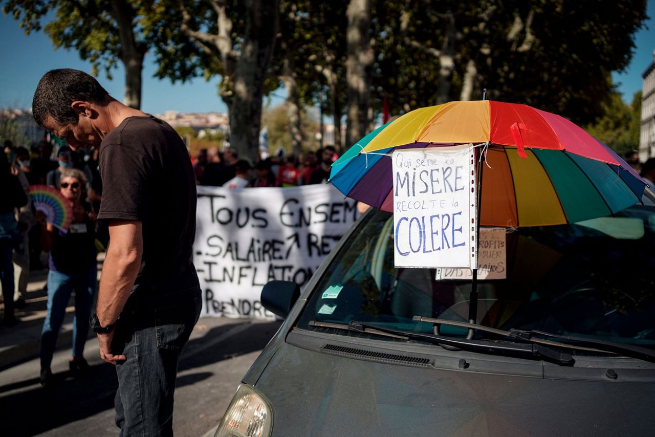 French strike pits workers vs. government as inflation bites