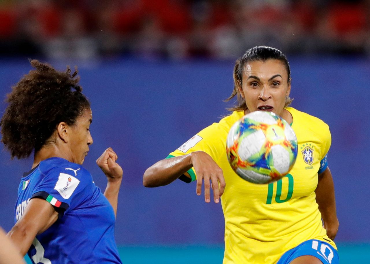 Marta sets record with 17th World Cup goal in Brazil victory