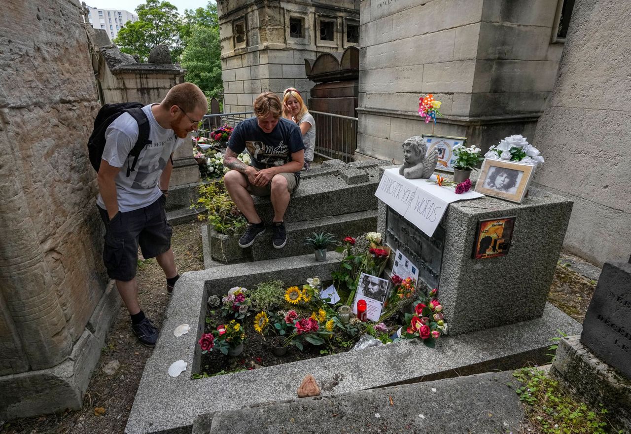 50 years after his death, fans honor Jim Morrison in Paris