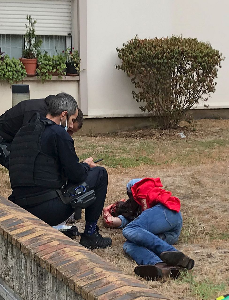 Official: Paris stabbing suspect targeted Charlie Hebdo