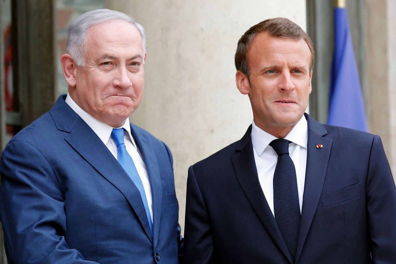 Israel's Netanyahu Visits France's Macron To Talk Iran Deal