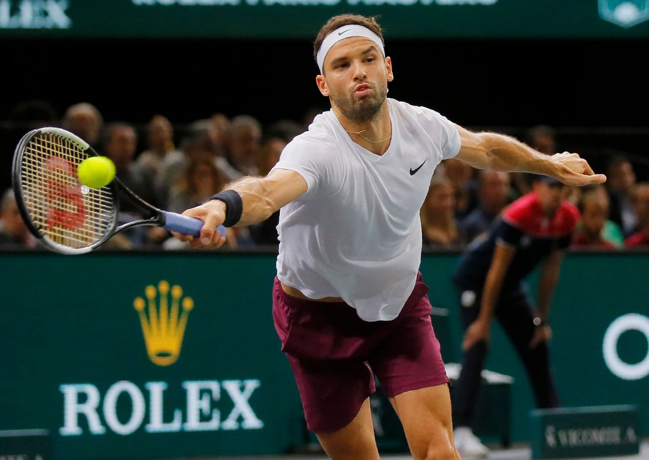 Djokovic reaches Paris Masters final after beating Dimitrov