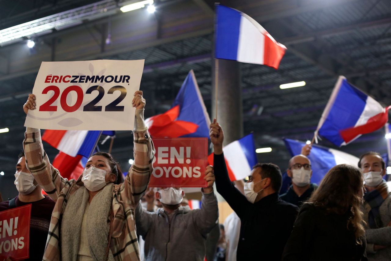 Pakar TV sayap kanan Prancis mengadakan rapat umum kampanye presiden