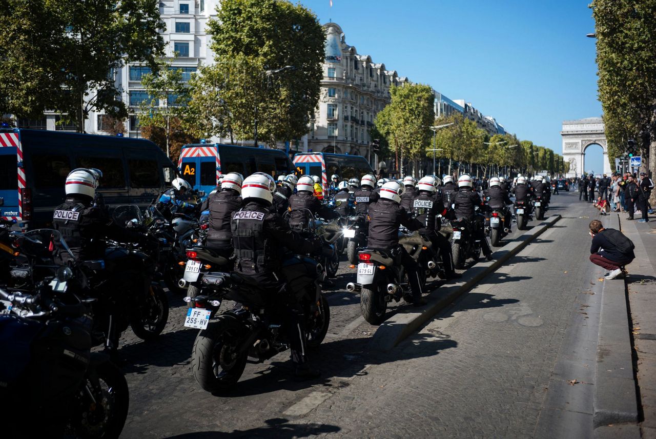 Heavy police deployed in Paris over an array of protests