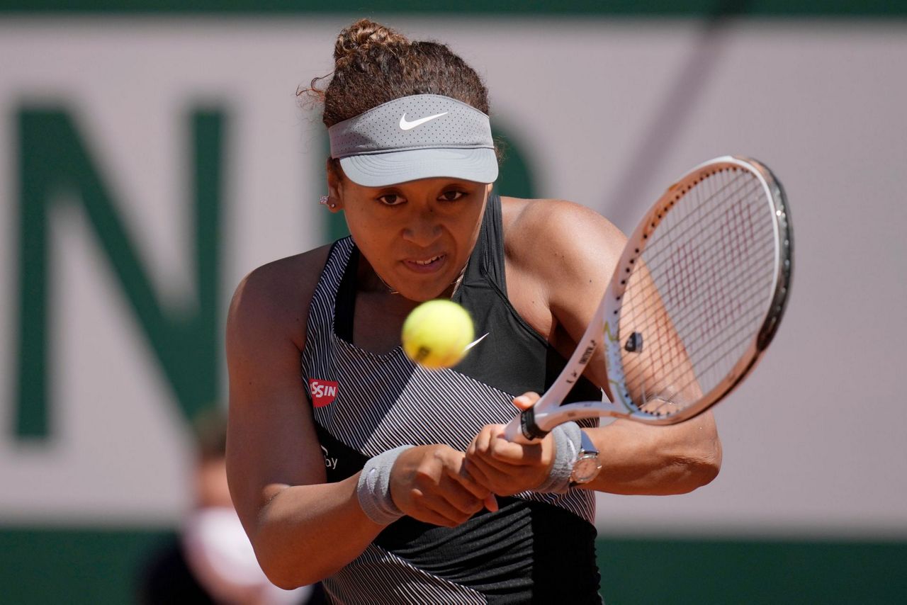 The Latest: Naomi Osaka opens play at French Open