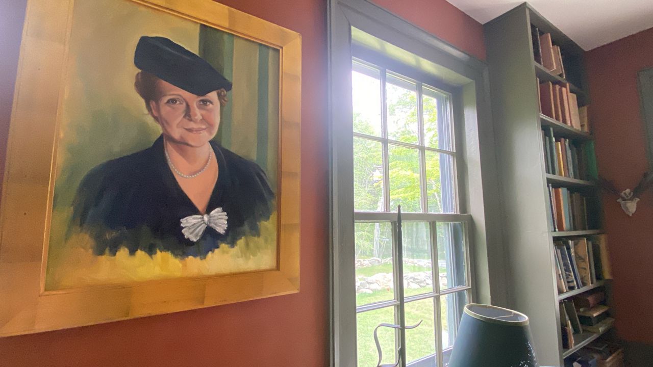 A new book due out Tuesday will highlight the life and accomplishments of Frances Perkins, FDR's labor secretary, shown here in a portrait at a family home in Newcastle. (Spectrum News file photo)