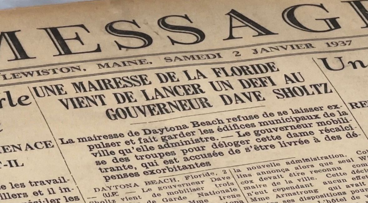 Historic French newspapers are being preserved by the Maine State Library. (Spectrum News/Susan Cover)