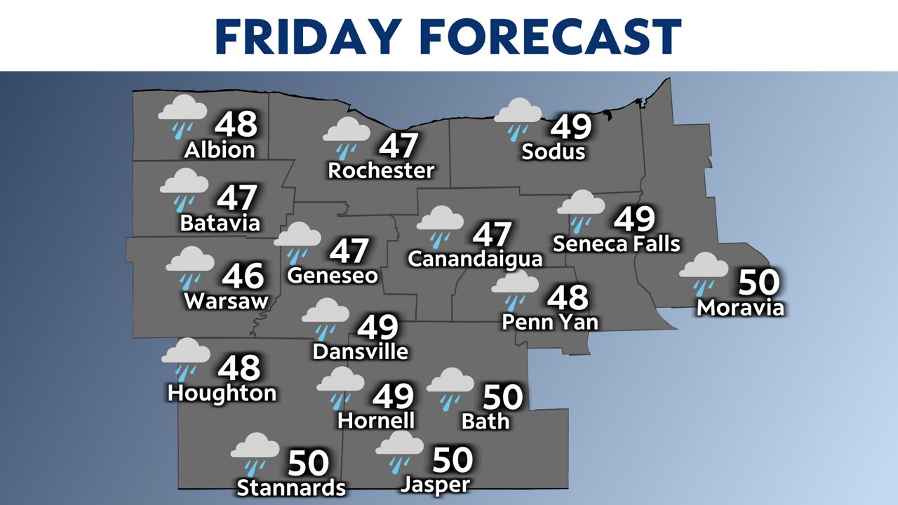 A cold pattern settles in Friday