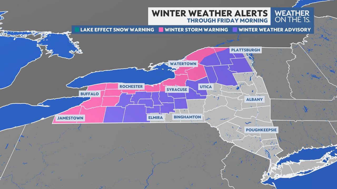 Winter weather returns Thursday for upstate New York