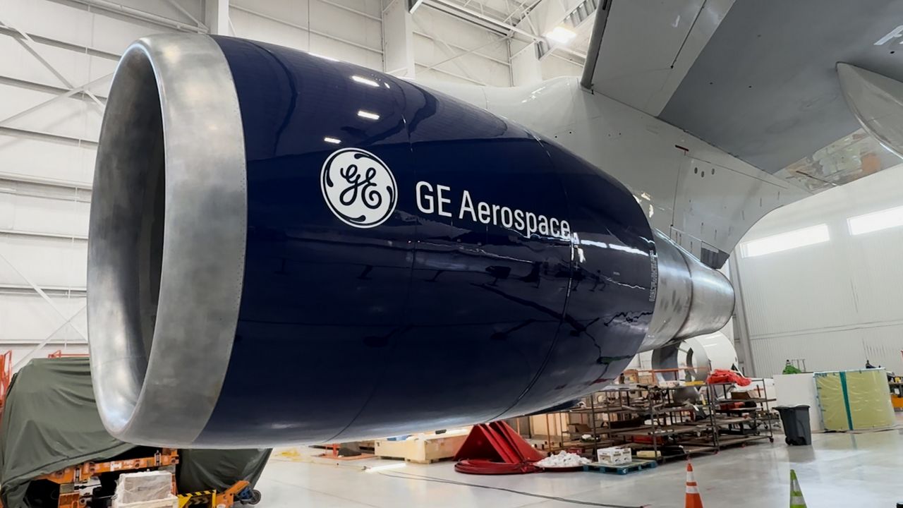 GE Aerospace showcases test plane