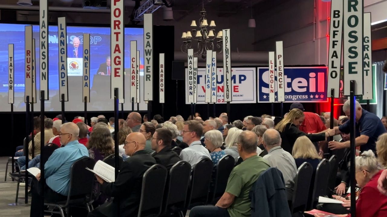 Delegates from across Wisconsin met for the Republican State Convention Saturday. (Spectrum News 1/Natalie Sopyla)