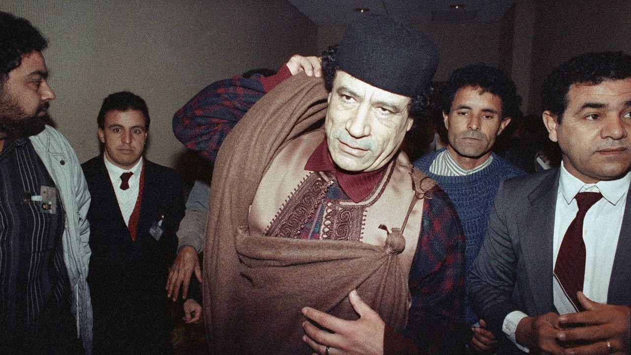 Ehemaliger libyscher Diktator Muammar Gaddafi (AP Photo/Laurent Rebours)