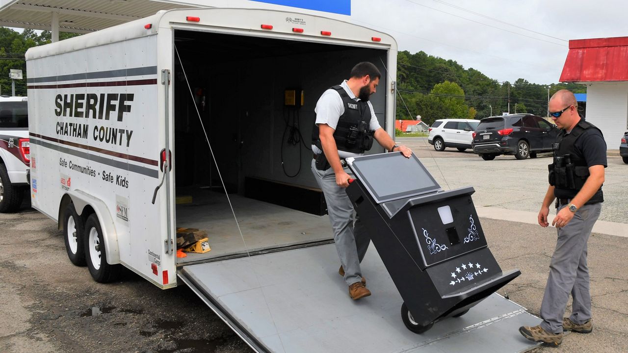 The Chatham County Sheriff's Office said it seized illegal gambling machines from 17 businesses.